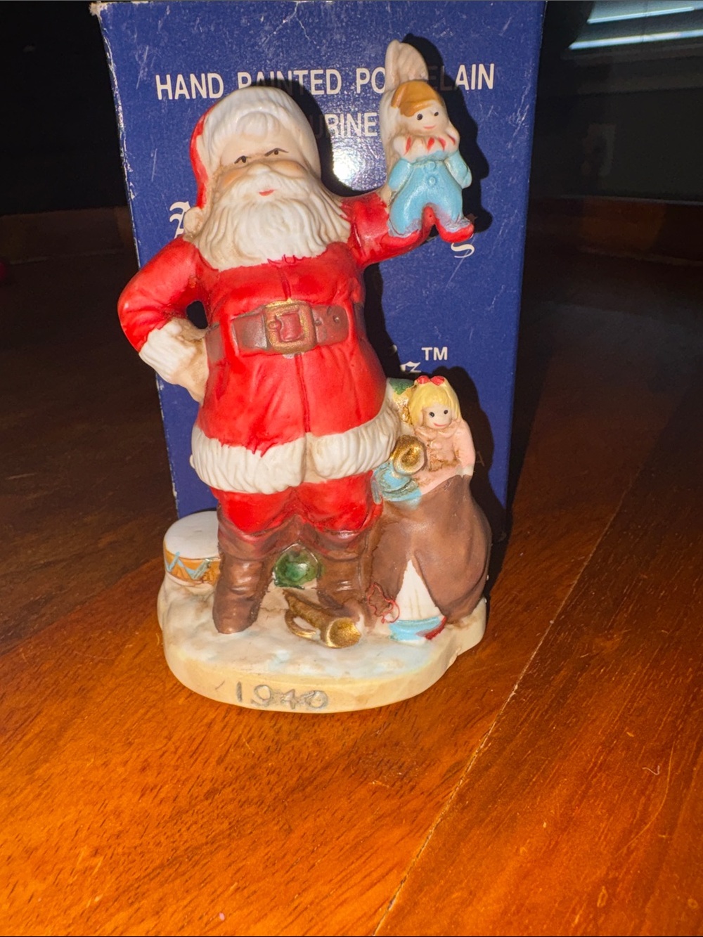 A Century of Santa's CHRISTMAS SANTA Figurine 1940 (1991) HAND PAINTED PORCELAIN